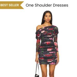 AFRM Floral Dress in Mixed Rose, XS